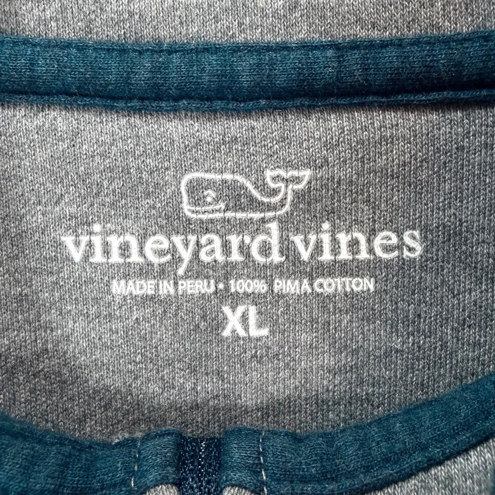 Vineyard Vines Quarter Zip Pullover XL Navy Grey Pima Cotton‎ Bundle 1K2135